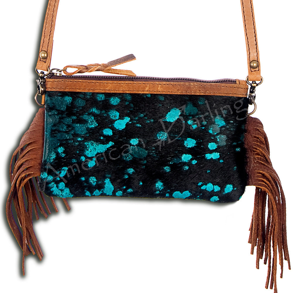 American Darling Small Crossbody Hair On Genuine Leather Women Bag Western Handbag Purse