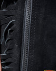 Black Hilason Full Grain Leather Shotgun Work Chaps
