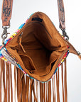 American Darling CROSS BODY I Hand Tooled Hair-on Genuine Leather women bag western handbag purse