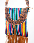 American Darling CROSS BODY I Hand Tooled Hair-on Genuine Leather women bag western handbag purse