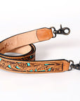 American Darling ADSTF114 Hand Tooled Genuine Leather Crossbody Handle Strap For Bags