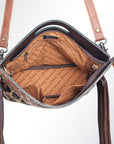 American Darling Clutch Hand Tooled Hair on Genuine Leather Western Women Bag Handbag Purse | Purses for Cute