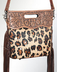 American Darling Clutch Hand Tooled Hair on Genuine Leather Western Women Bag Handbag Purse | Purses for Cute