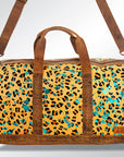 American Darling ADBGS174CHETRQ Duffel Hair On Genuine Leather Women Bag Western Handbag Purse