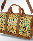 American Darling ADBGS174CHETRQ Duffel Hair On Genuine Leather Women Bag Western Handbag Purse