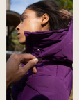 Purple Duck Down Riding Jacket