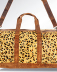 American Darling ADBGS174CHEGO Duffel Hair On Genuine Leather Women Bag Western Handbag Purse