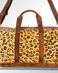 American Darling ADBGS174CHEGO Duffel Hair On Genuine Leather Women Bag Western Handbag Purse