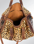 American Darling ADBGS174CHEGO Duffel Hair On Genuine Leather Women Bag Western Handbag Purse
