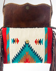 American Darling Saddle Blanket Genuine Leather Women Bag Western Handbag Purse