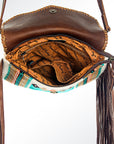 American Darling Saddle Blanket Genuine Leather Women Bag Western Handbag Purse