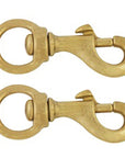 1 In X 3 1/2 Hilason Swivel Round Eye Bolt Snap Solid Brass – Hilason