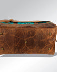 American Darling ADBGS174TRQ2 Duffel Hair On Genuine Leather Women Bag Western Handbag Purse