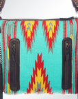 American Darling Cross Body Saddle Blanket Genuine Leather Western Women Bag |Handbag Purse Crossbody for Cute
