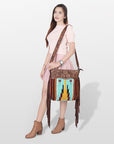 American Darling Signature Crossbody Hand Tooled Saddle Blanket Genuine Leather Women Bag Western Handbag Purse