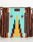 American Darling Signature Crossbody Hand Tooled Saddle Blanket Genuine Leather Women Bag Western Handbag Purse