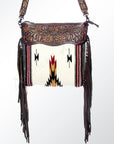 American Darling Signature Crossbody Hand Tooled Saddle Blanket Genuine Leather Women Bag Western Handbag Purse
