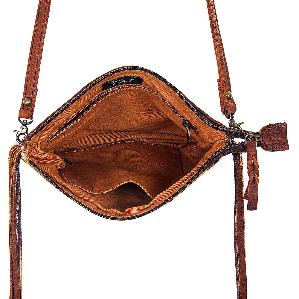 American Darling Small Crossbody Saddle Blanket Genuine Leather women bag western handbag purse