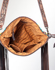 American Darling ADBGZ241 Signature Crossbody Hand Tooled Saddle Blanket Genuine Leather Women Bag Western Handbag Purse