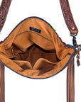 American Darling ADBGZ242 Signature Crossbody Hand Tooled Saddle Blanket Genuine Leather Women Bag Western Handbag Purse