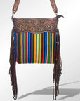 American Darling ADBGZ243 Signature Crossbody Hand Tooled Saddle Blanket Genuine Leather Women Bag Western Handbag Purse