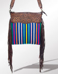 American Darling ADBGZ244 Signature Crossbody Hand Tooled Saddle Blanket Genuine Leather Women Bag Western Handbag Purse