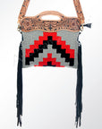 American Darling ADBGZ249 Large Crossbody Hand Tooled Saddle Blanket Genuine Leather Women Bag Western Handbag Purse