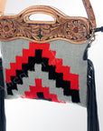 American Darling ADBGZ249 Large Crossbody Hand Tooled Saddle Blanket Genuine Leather Women Bag Western Handbag Purse
