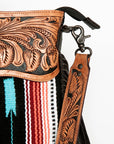 American Darling HOBO Hand Tooled Hair-on Genuine Leather women bag western handbag purse
