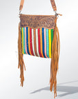 American Darling ADBGZ253 Signature Crossbody Hand Tooled Saddle Blanket Genuine Leather Women Bag Western Handbag Purse