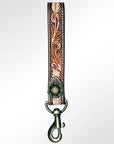 American Darling ADBRF126 Hand Tooled Genuine Leather Handle Strap For Wristlet Bags