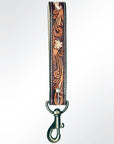American Darling ADBRF126 Hand Tooled Genuine Leather Handle Strap For Wristlet Bags