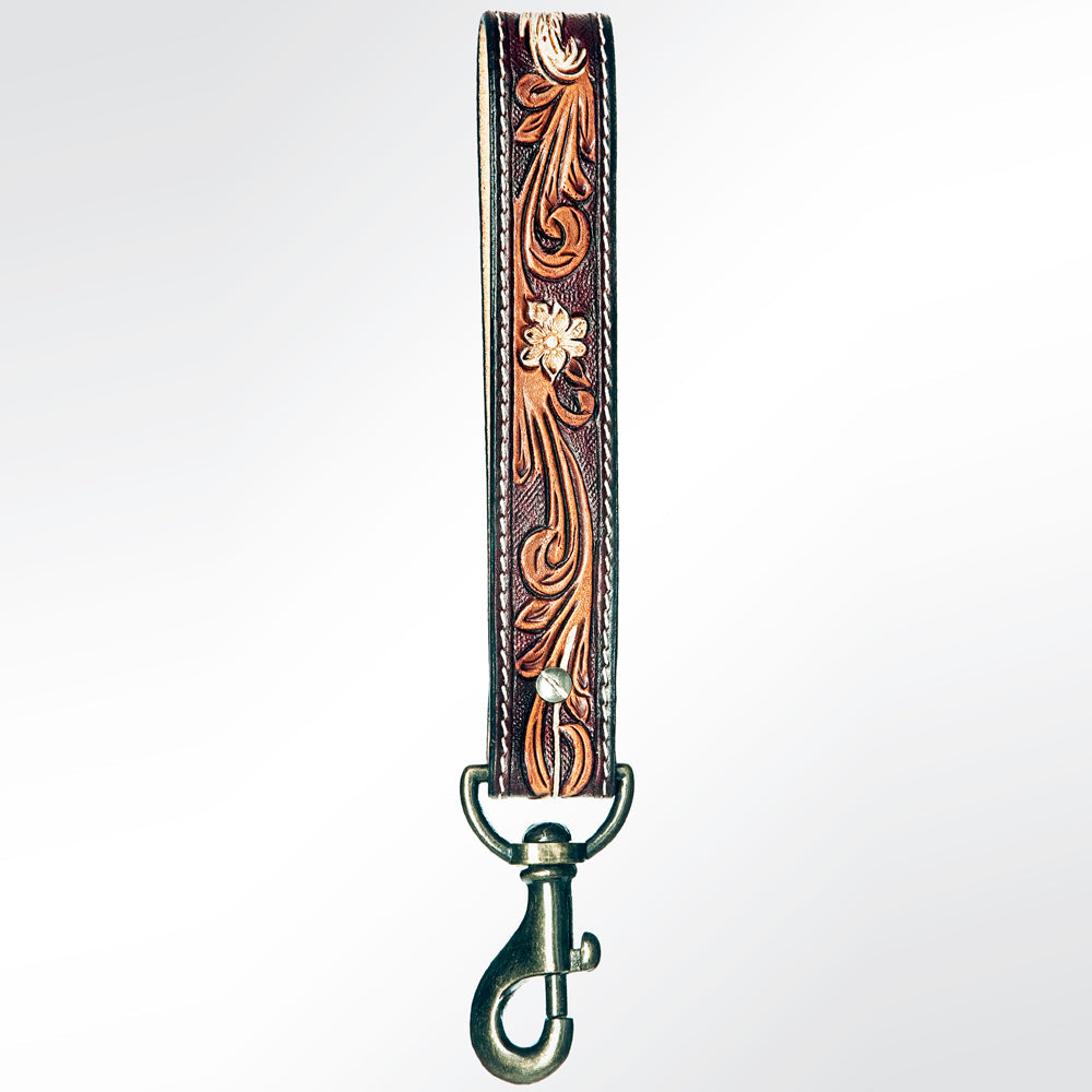 American Darling Full Grain Genuine Leather Handle Strap For Wristlet Bags