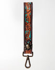 American Darling ADBRF127 Hand Tooled Genuine Leather Handle Strap For Wristlet Bags
