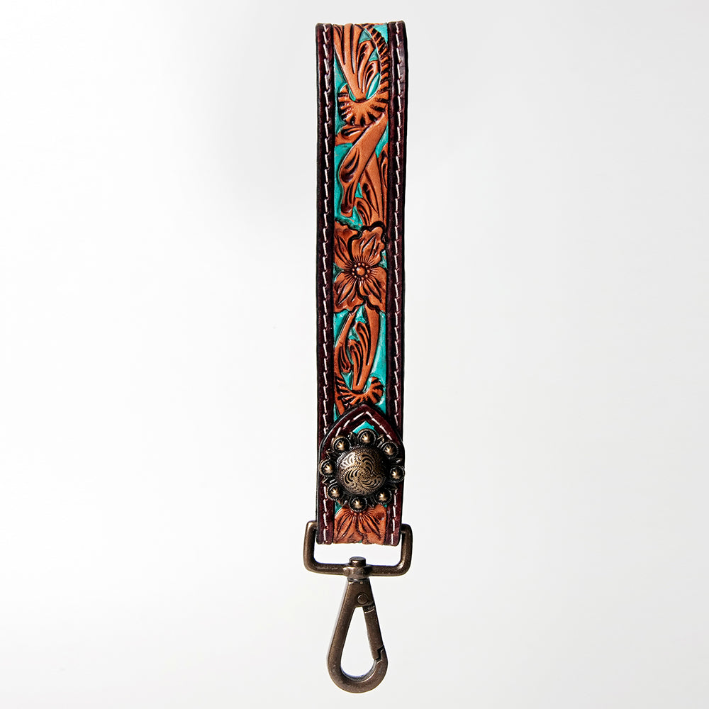 American Darling Full Grain Genuine Leather Handle Strap For Wristlet Bags