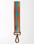 American Darling ADBRF128 Hand Tooled Genuine Leather Handle Strap For Wristlet Bags