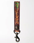 American Darling ADBRF129 Hand Tooled Genuine Leather Handle Strap For Wristlet Bags