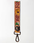 American Darling ADBRF130 Hand Tooled Genuine Leather Handle Strap For Wristlet Bags