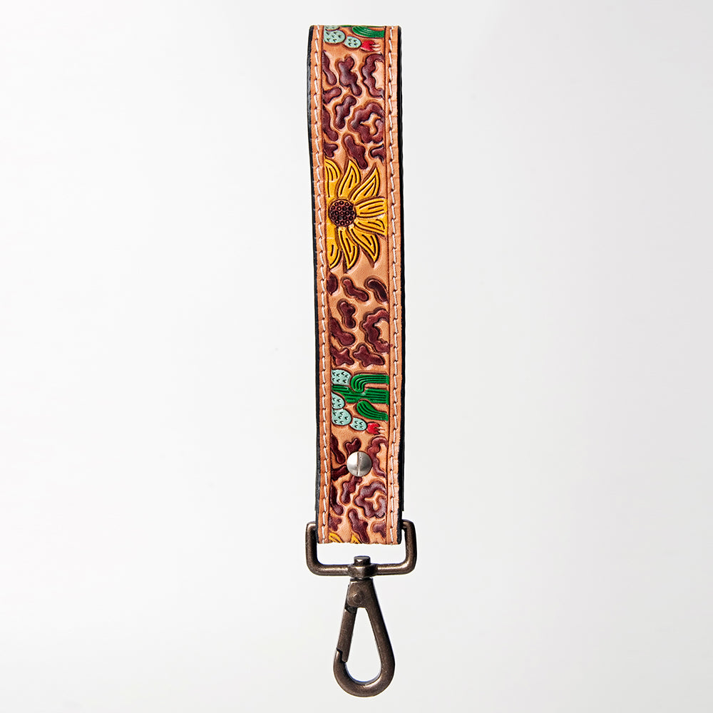 American Darling Full Grain Genuine Leather Handle Strap For Wristlet Bags