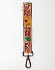 American Darling ADBRF130 Hand Tooled Genuine Leather Handle Strap For Wristlet Bags