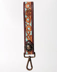 American Darling ADBRF131 Hand Tooled Genuine Leather Handle Strap For Wristlet Bags