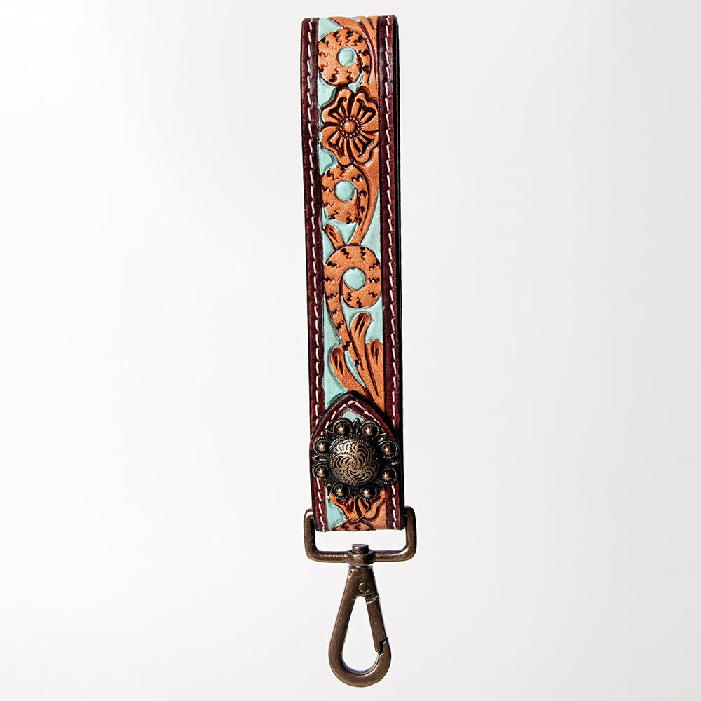 American Darling Full Grain Genuine Leather Handle Strap For Wristlet Bags