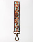 American Darling ADBRF131 Hand Tooled Genuine Leather Handle Strap For Wristlet Bags