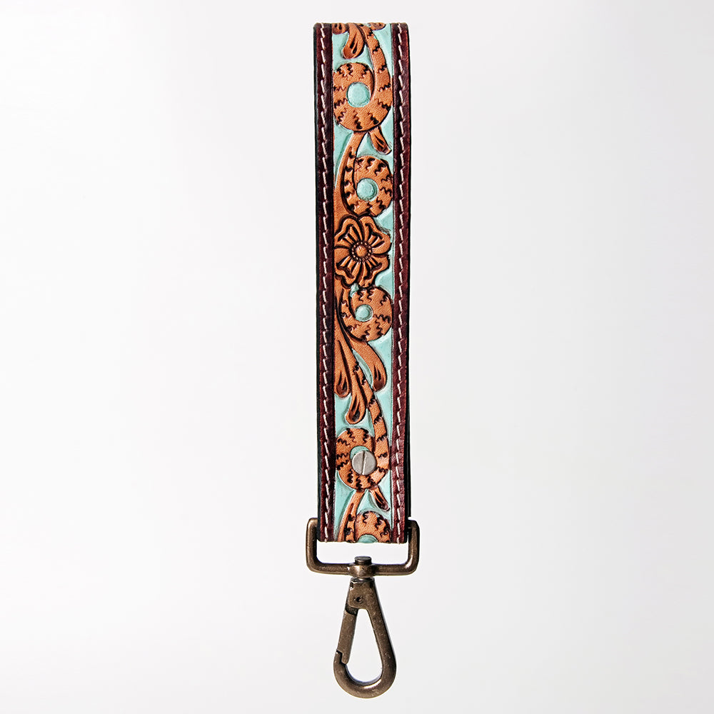 American Darling Full Grain Genuine Leather Handle Strap For Wristlet Bags