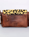 ADBG524JAU American Darling Hand Tooled Hair On Genuine Leather Women Bag Western Handbag Purse