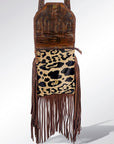 American Darling ADBG522JAU Crossbody Hair-On Genuine Leather Women Bag Western Handbag Purse