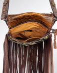 American Darling ADBG522JAU Crossbody Hair-On Genuine Leather Women Bag Western Handbag Purse