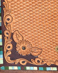 American Darling ADBG543 Large Crossbody Hand Tooled Genuine Leather Women Bag Western Handbag Purse