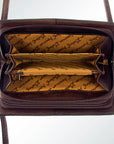 American Darling ADBG554 Organiser Hand Tooled Genuine Leather Women Bag Western Handbag Purse