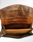 ADBG557DAR1 American Darling Hand Tooled Saddle Blanket Genuine Leather Women Bag Western Handbag Purse